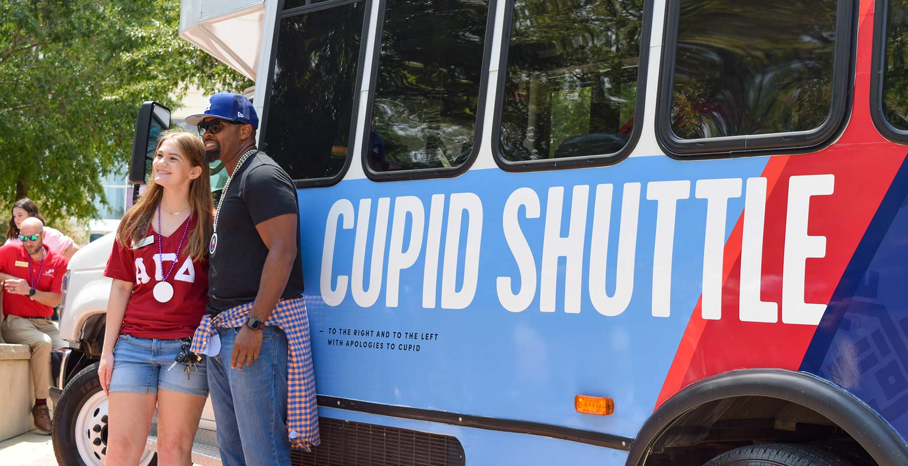 JagTran shuttle featured with a USA Students