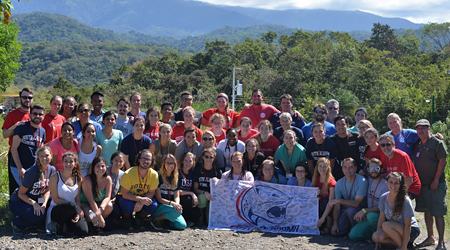 The 2017 Costa Rica CMMSA International Team at Bajo Capulin village school.