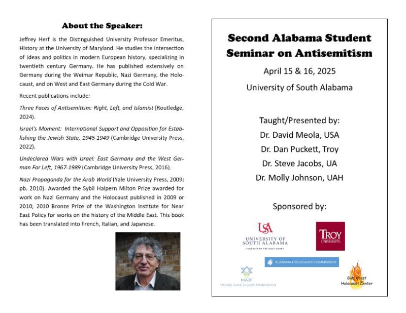 2025 Antisemitism Seminar Program and Cover