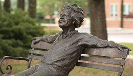 Einstein statue on campus