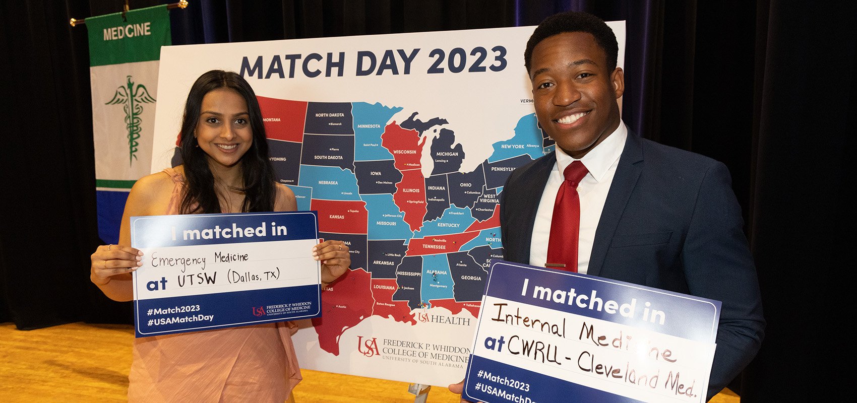 The Whiddon College of Medicine's Match Day in 2023