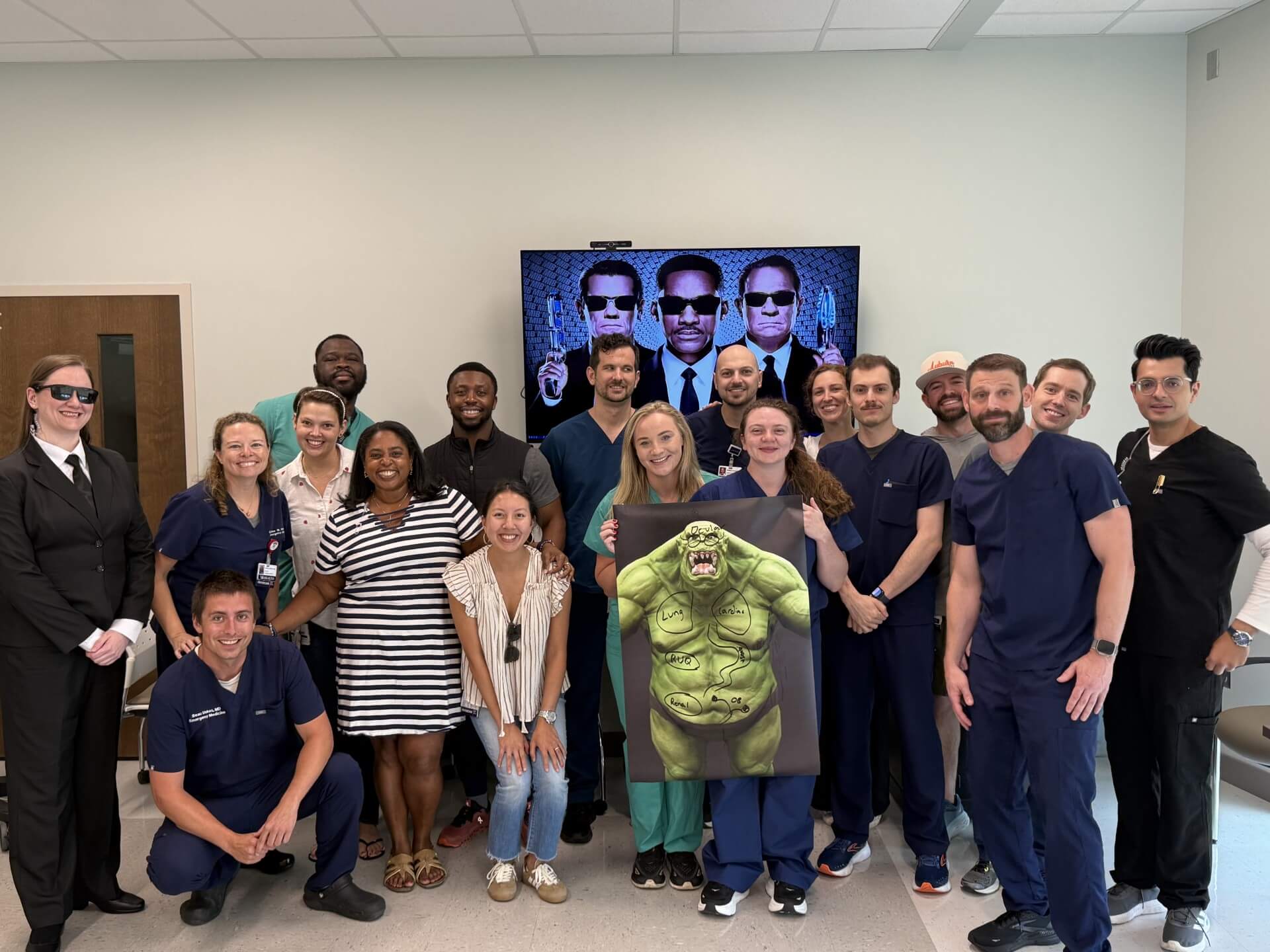 Emergency Ultrasound program group photo