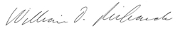 Dr. William O. Richards signature