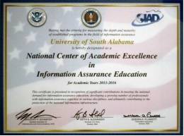Center of Academic Excellence Award