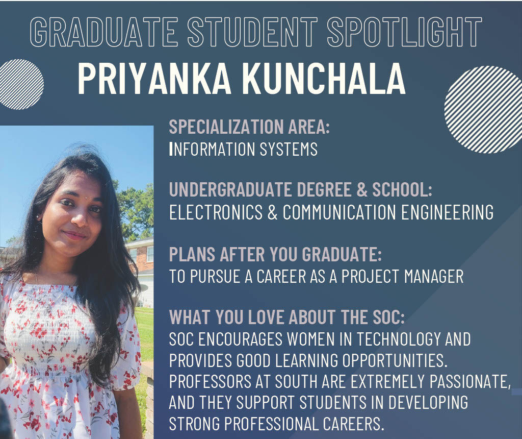 Priyanka Kunchala - Graduate Student Spotlight