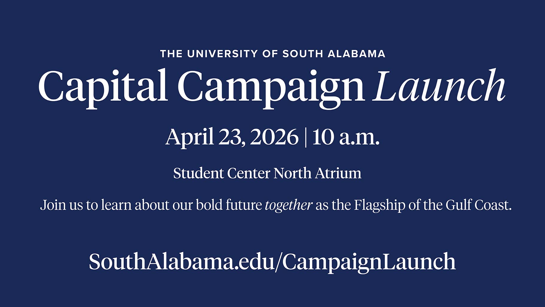 Capital Campaign Digital Display Graphic in Navy