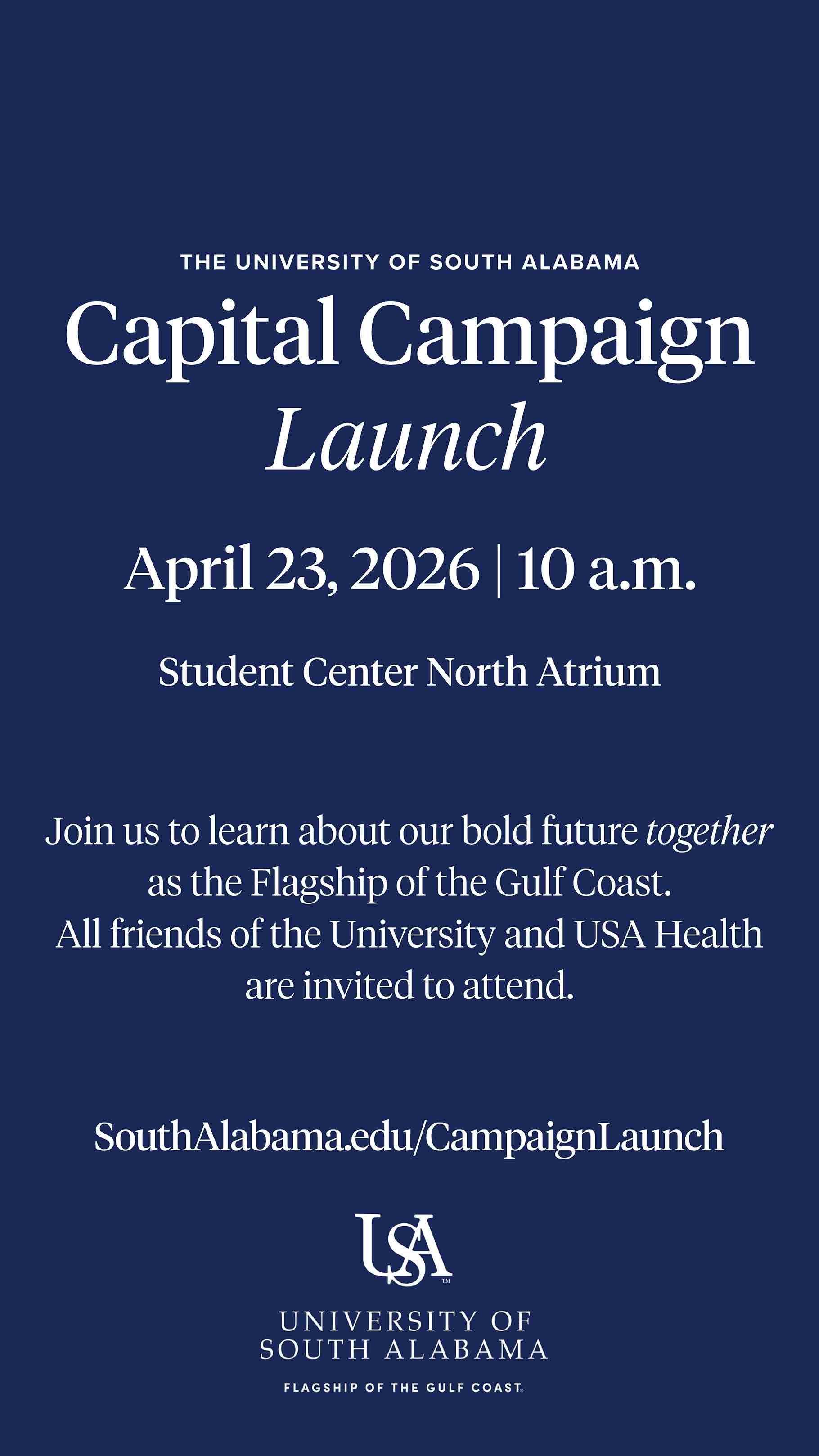 Capital Campaign Story Graphic in Navy