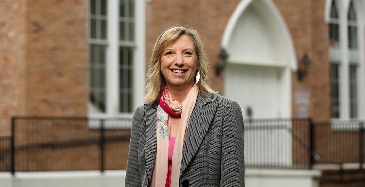 "Together, I expect the community will create an Honors College that serves the larger University in excellence, diversity, global perspective and the pursuit of knowledge, and that stretches itself in ways it may not even yet imagine,” says Dr. Kathy J. Cooke, dean of USA's new Honors College. data-lightbox='featured'