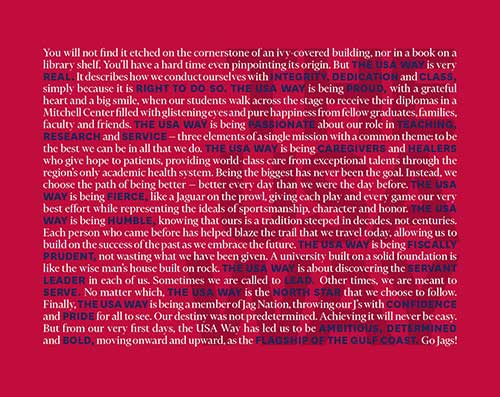 11x14 Red Words