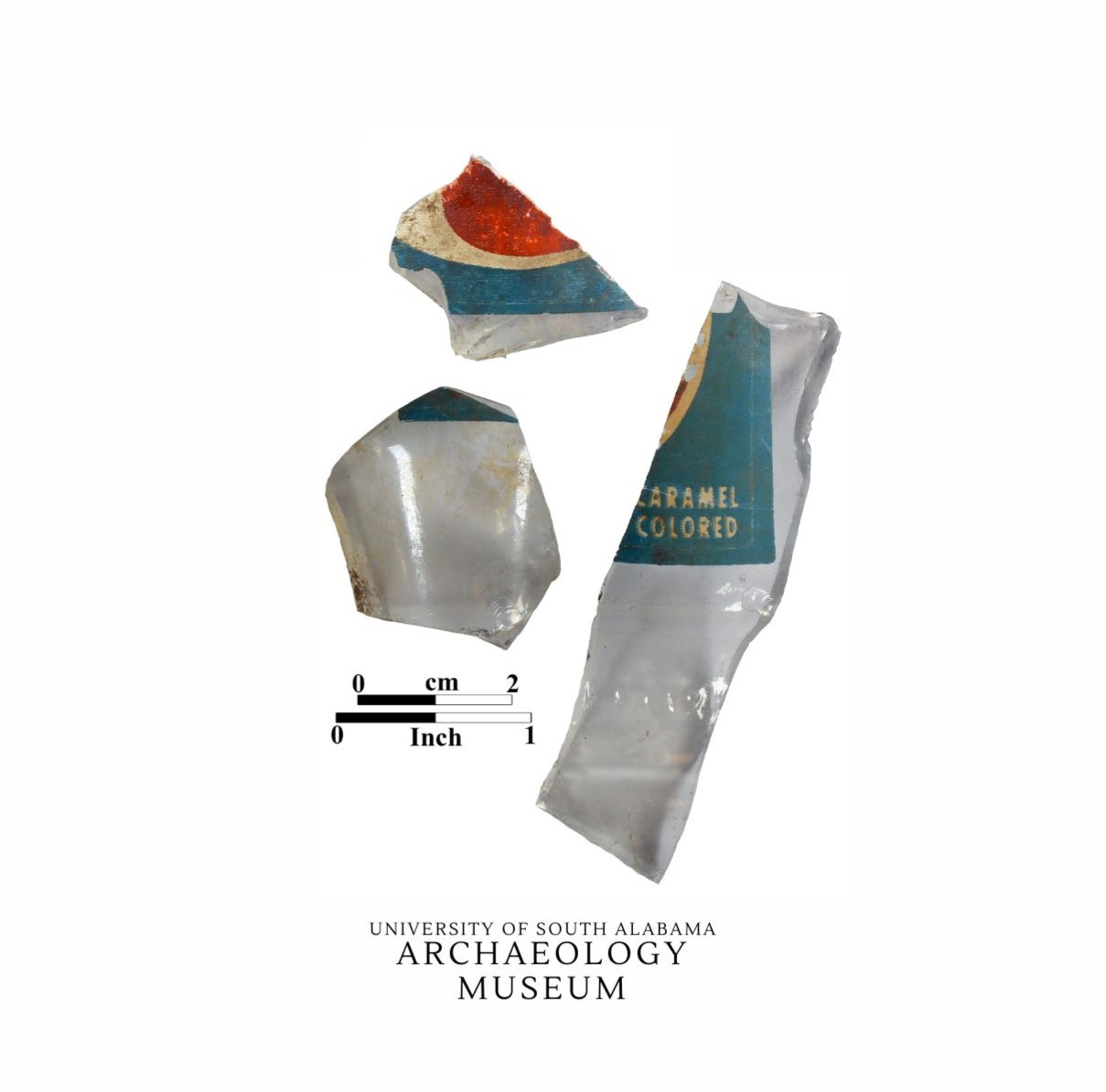 Lewis Quarters Soda Bottle Fragments 