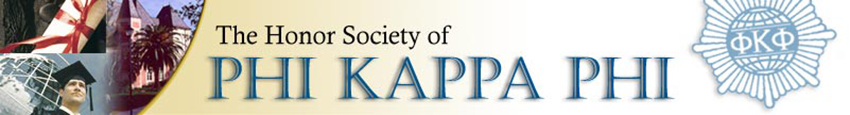 Phi Kappa Phi Banner